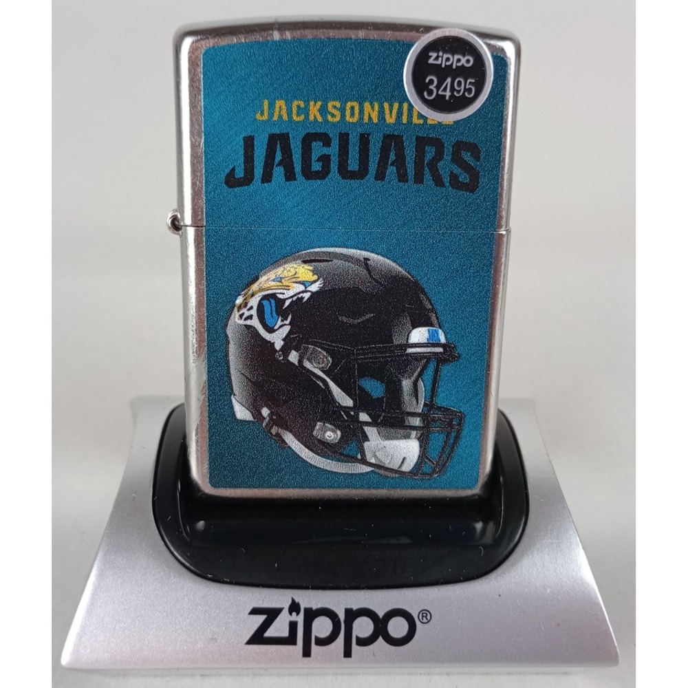 Brand New in Box Genuine Zippo NFL Lighter Jacksonville Jaguars Football Helmet